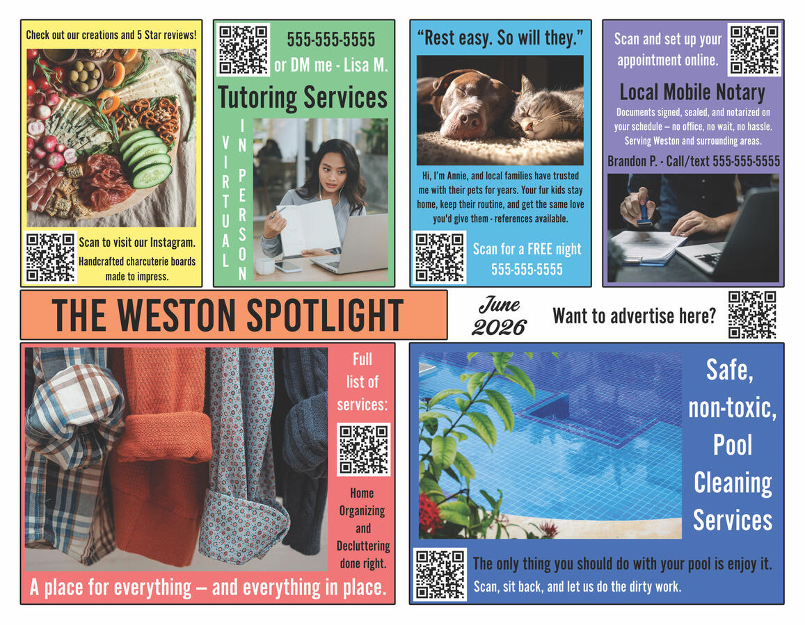 Reach Out Media sample back postcard