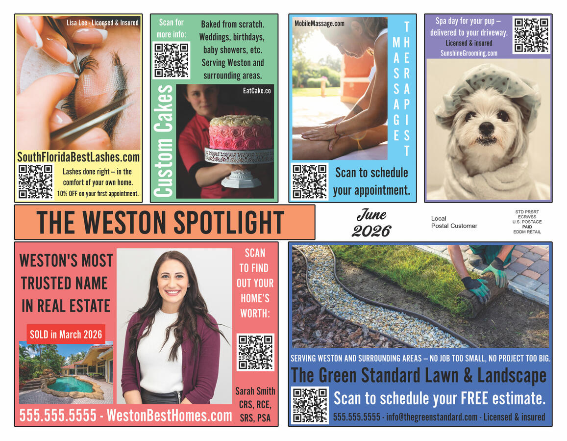 Reach Out Media sample front postcard